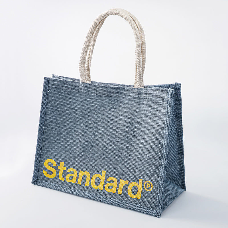 ニューカラージュートバッグ（Ａ４、ＢＬ） ダイソー(DAISO)
