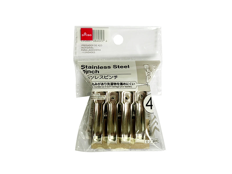 ステンレスピンチ（４個） ダイソー(DAISO)