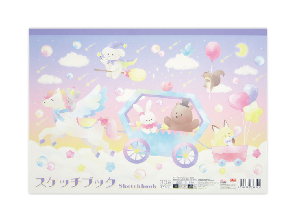 スケッチブック（ドリーム柄、３０枚） ダイソー(DAISO)