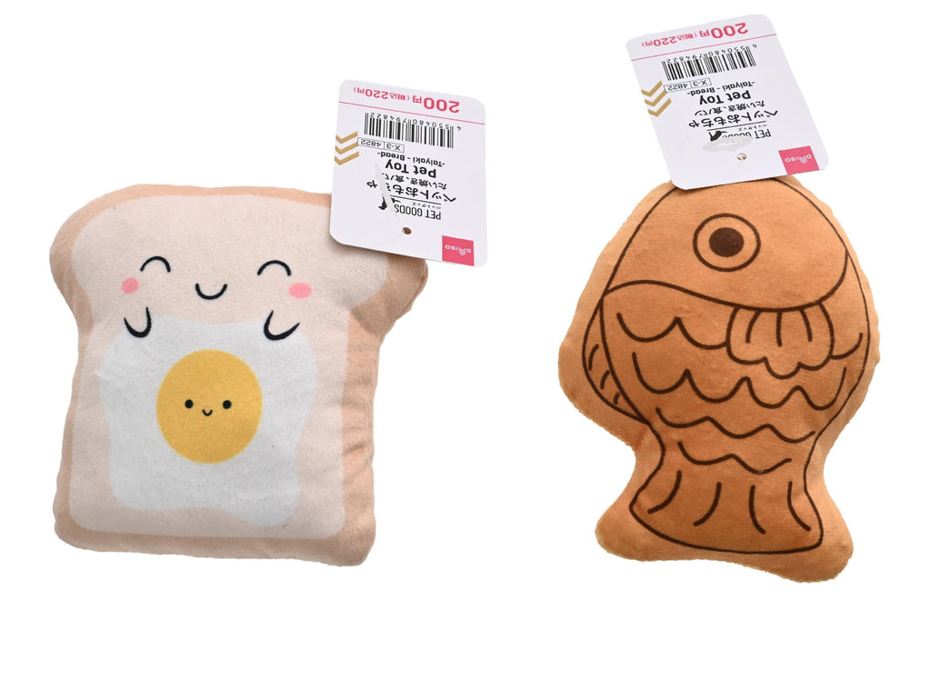 ペットおもちゃ（たい焼き、食パン） ダイソー(DAISO)