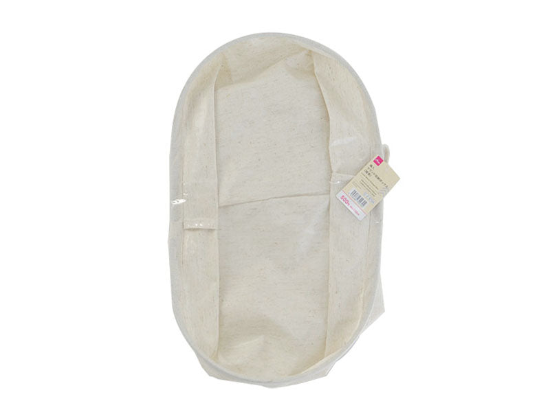 麻入ラウンド収納ボックス（縦長） ダイソー(DAISO)