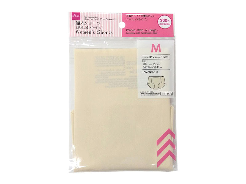ショーツ（無地、Ｍ、ベージュ） ダイソー(DAISO)