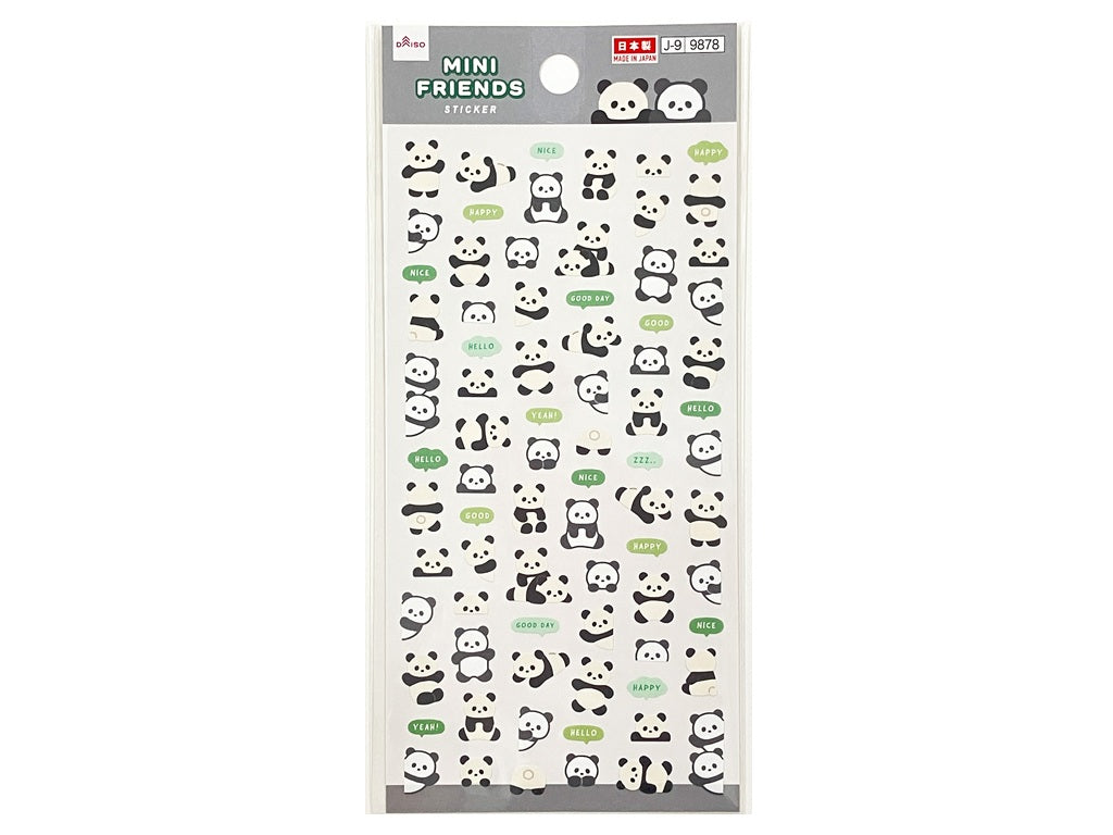シール（ミニフレンズ、ぱんだ） ダイソー(DAISO)