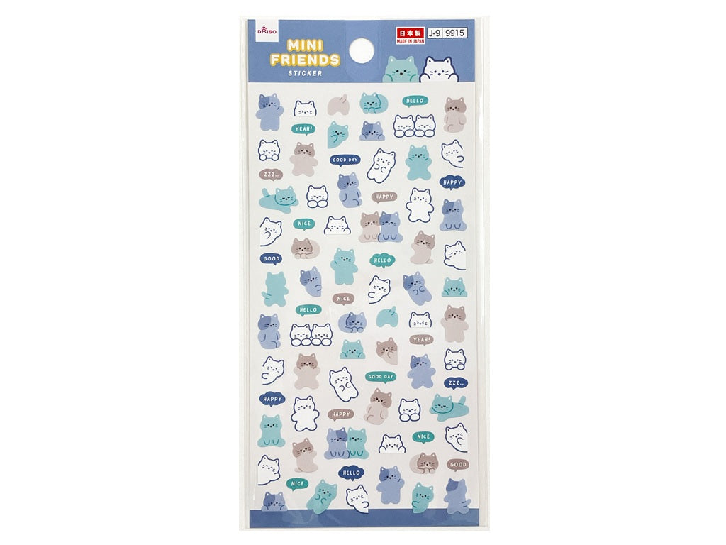 シール（ミニフレンズ、ねこ） ダイソー(DAISO)