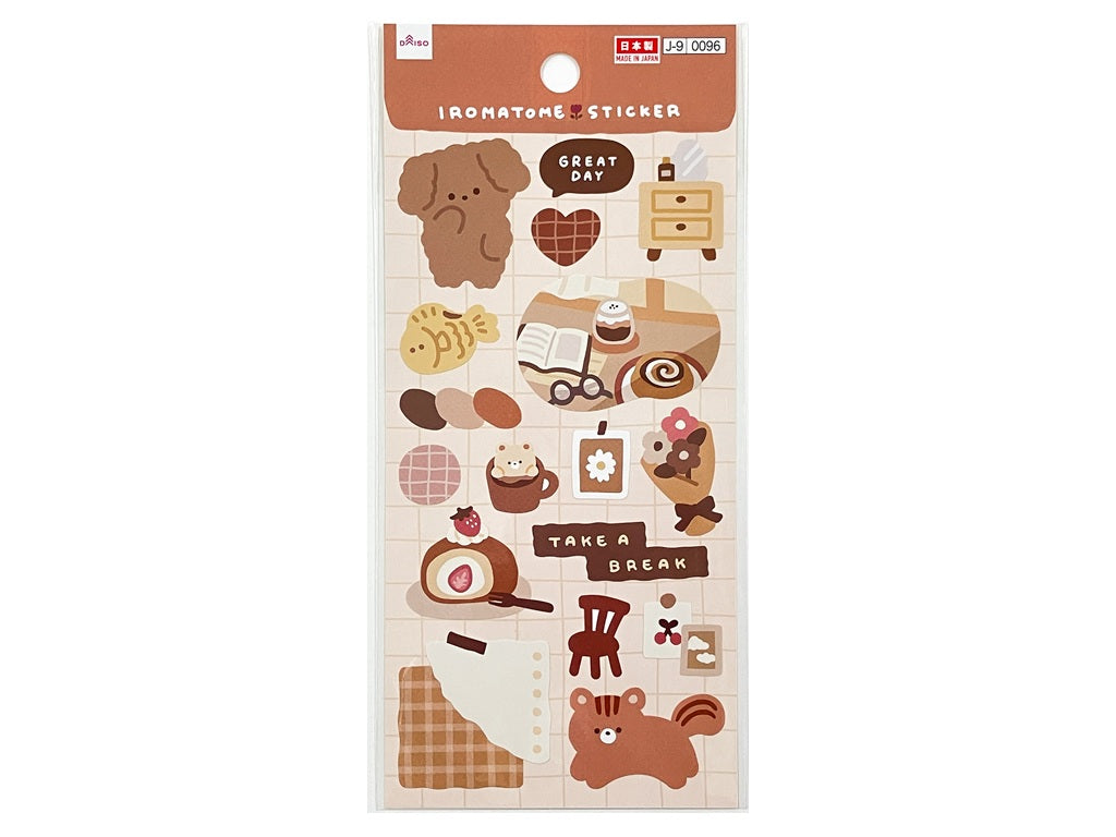 シール（いろまとめ、ブラウン２） ダイソー(DAISO)