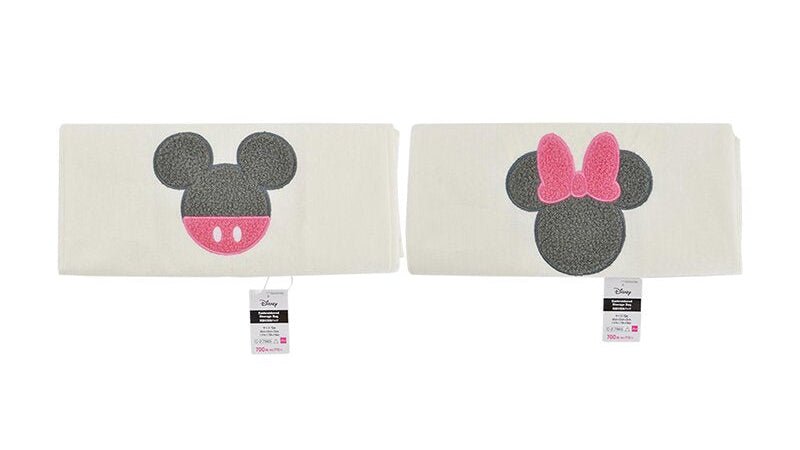 刺繍付収納バッグ（ミッキーアイコン／ミニーアイコン） ダイソー(DAISO)