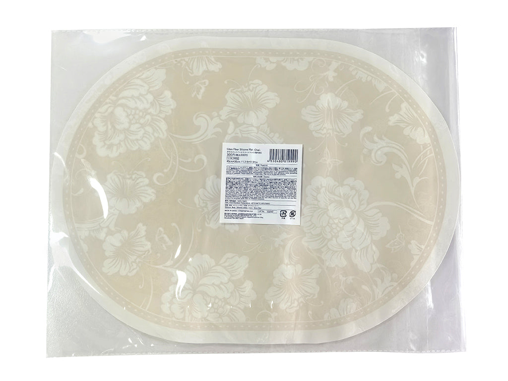 グラスファイバーシリコーンマット（楕円形） ダイソー(DAISO)