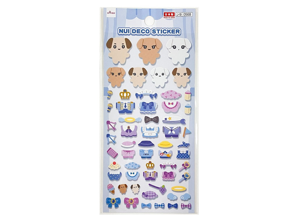 シール（ぬいデコ、ブルー） ダイソー(DAISO)