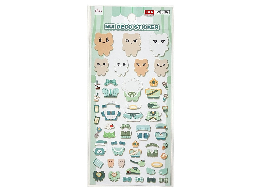 シール（ぬいデコ、グリーン） ダイソー(DAISO)