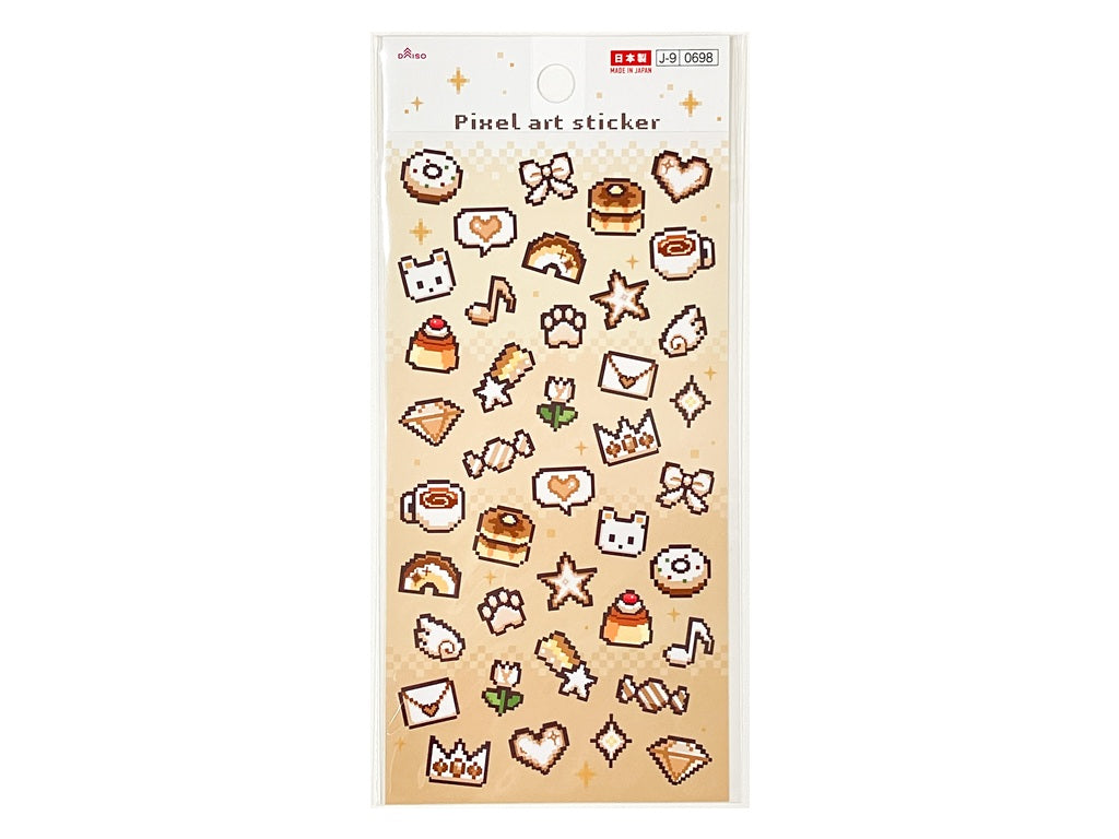 シール（ピクセルアート、ベージュ） ダイソー(DAISO)