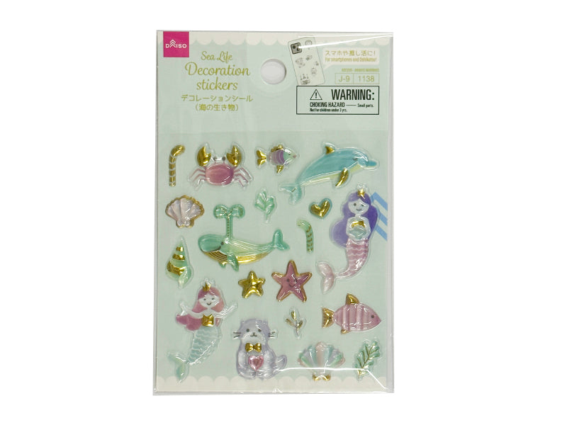 シール（海の生き物） ダイソー(DAISO)