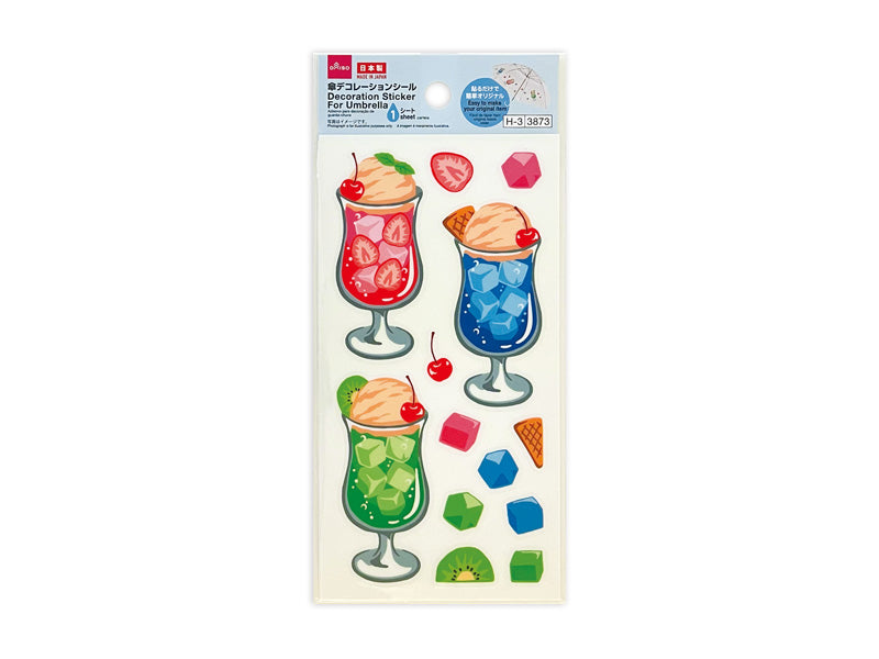 傘デコレーションシール（フルーツソーダ） ダイソー(DAISO)