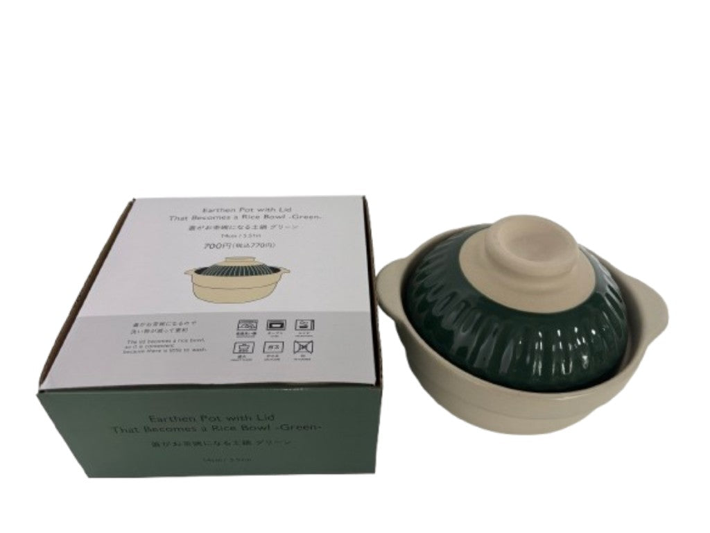 蓋がお茶碗になる土鍋（ＧＲ） ダイソー(DAISO)