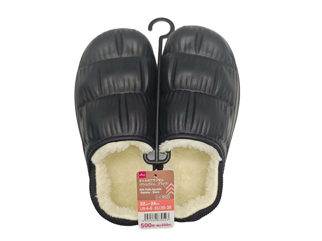 ＥＶＡボアサンダル（クシュクシュ、ブラック、Ｗ） ダイソー(DAISO)