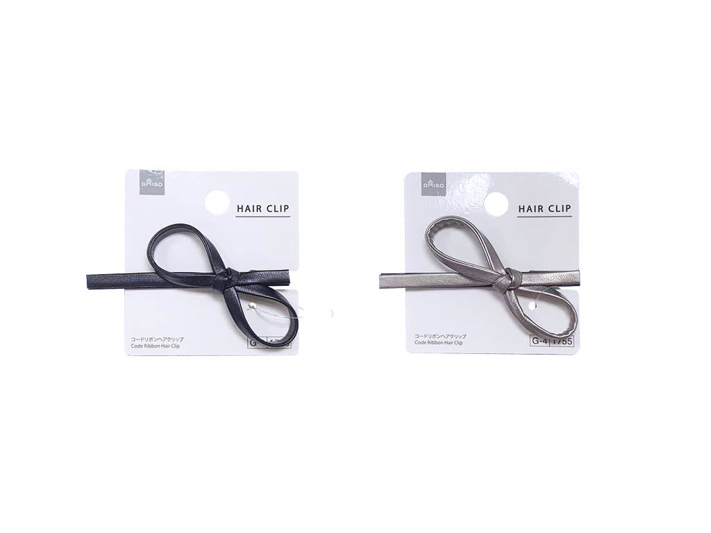 コードリボンヘアクリップ ダイソー(DAISO)