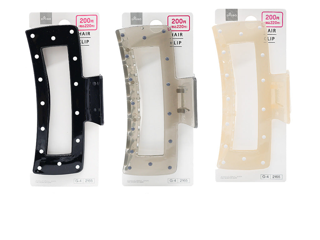 バンスクリップ（プチドット、スクエア） ダイソー(DAISO)