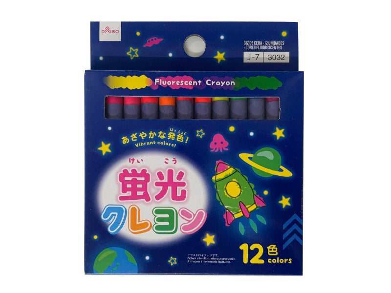 クレヨン（１２本、蛍光色） ダイソー(DAISO)