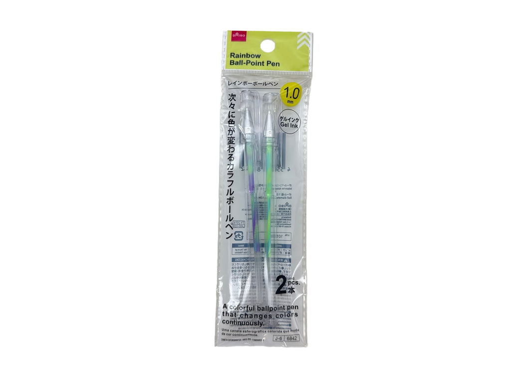 ボールペン（レインボー、中性、２本、Ｃ） ダイソー(DAISO)