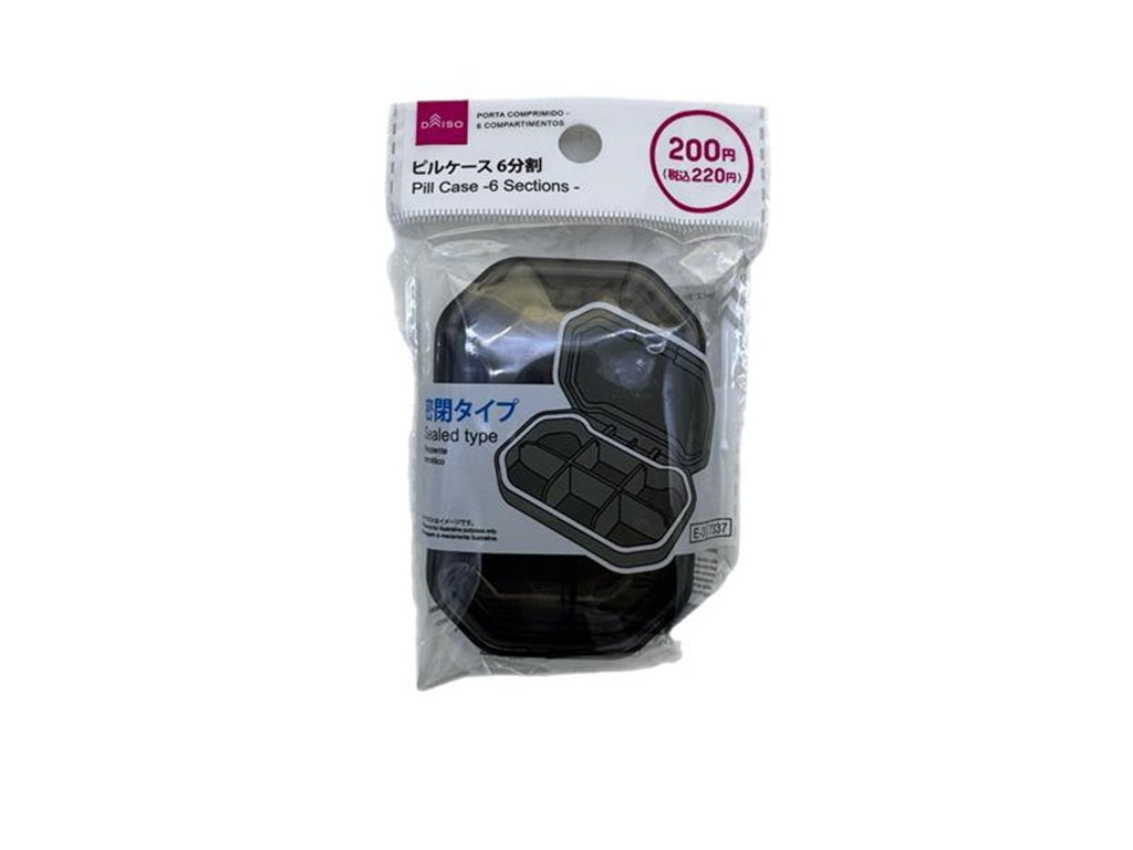 ピルケース（６分割、密閉） ダイソー(DAISO)