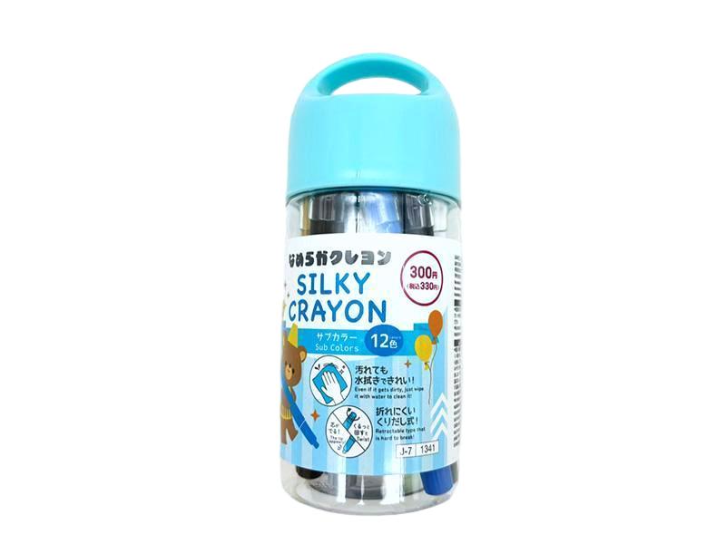 クレヨン（１２色、水溶性、補助色） ダイソー(DAISO)