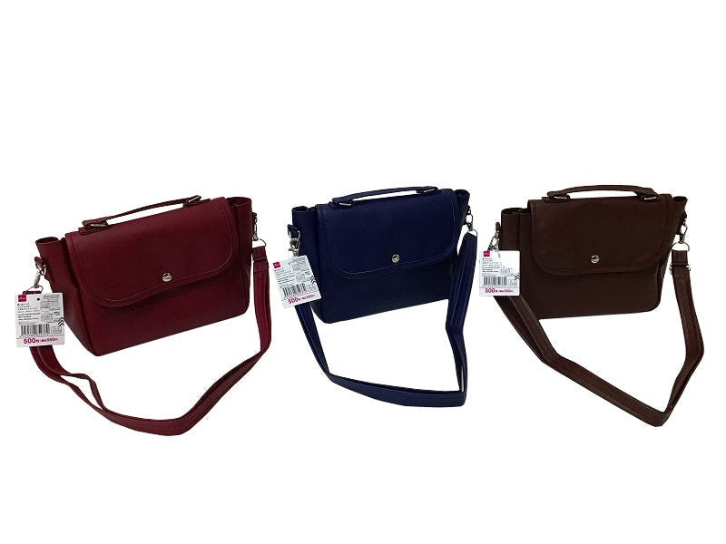 推し活バッグミニショルダー２ＷＡＹハンドバッグ（ネイビー、ボルドー、ブラウン） ダイソー(DAISO)