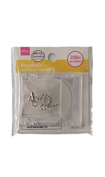 キーホルダー（ＣＤ風、開閉可能） ダイソー(DAISO)