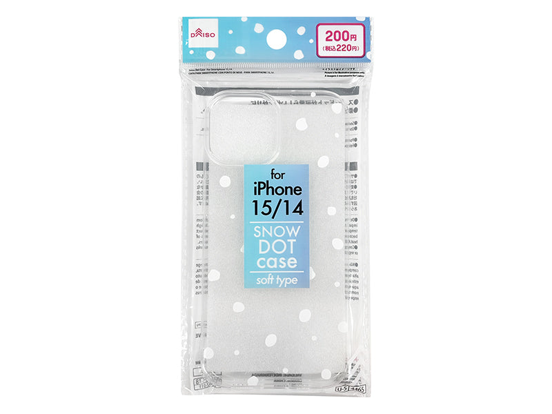 スノードットケース（アイフォ－ン用、１５＆１４） ダイソー(DAISO)