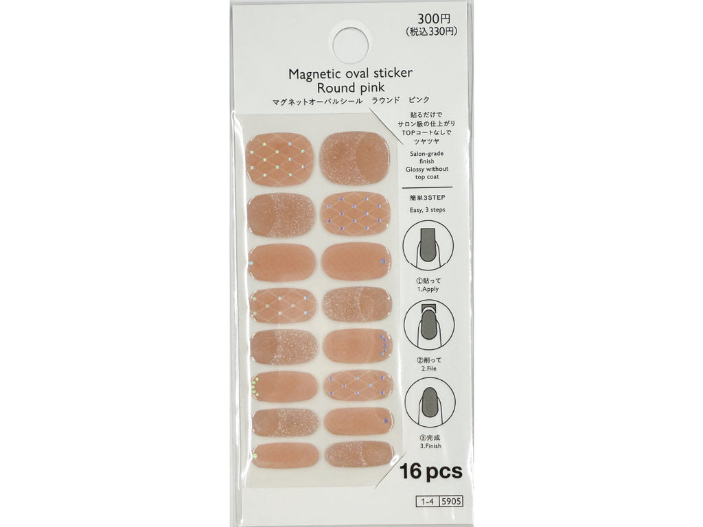 マグネットオーバルシール（ラウンド、ＰＫ） ダイソー(DAISO)