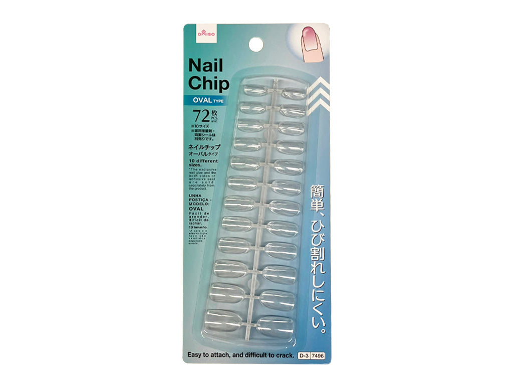ネイルチップ（オーバル、７２枚） ダイソー(DAISO)
