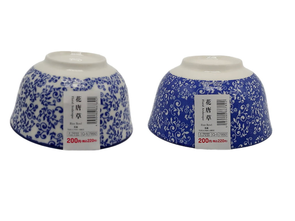 茶碗（花唐草） ダイソー(DAISO)