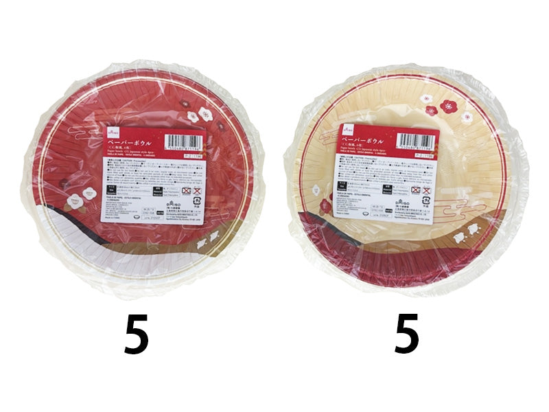 ペーパーボウル（ＣＧ和風、６枚） ダイソー(DAISO)