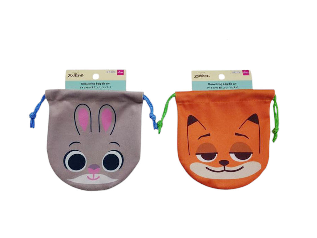 巾着、ダイカット（ニック／ジュディ） ダイソー(DAISO)