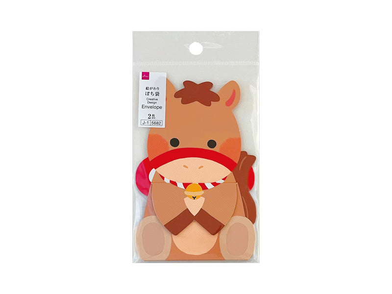 ぽち袋２６（ダイカット、４、チェンジ、パカパカうま） ダイソー(DAISO)