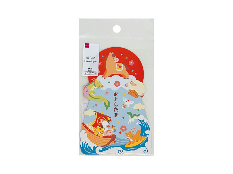 ぽち袋２６（ダイカット、２、十二支集合） ダイソー(DAISO)