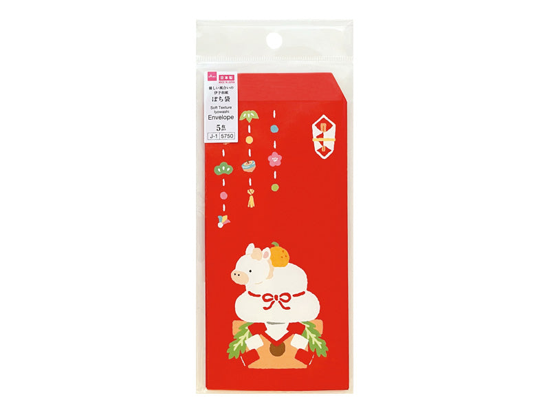 ぽち袋２６（万型、１２、うま鏡餅） ダイソー(DAISO)