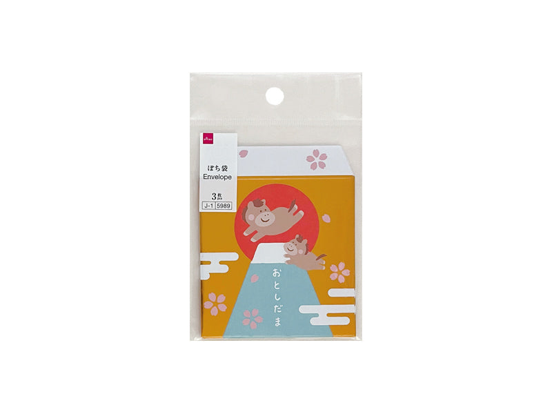 ぽち袋２６（二つ折り、６、午日の出） ダイソー(DAISO)