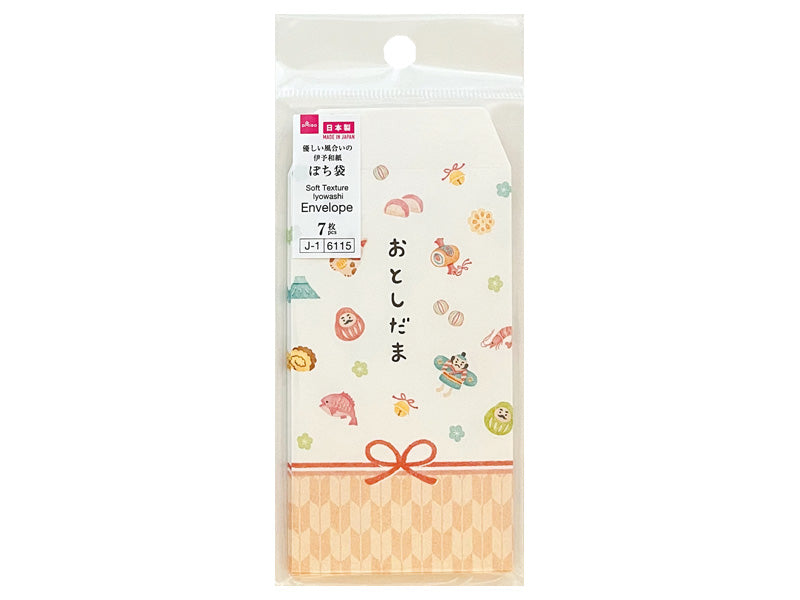 ぽち袋２６（一般型、７、縁起物リボン） ダイソー(DAISO)