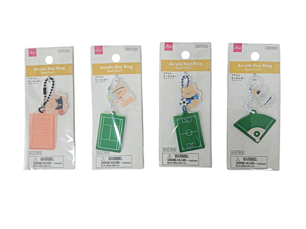 アクリルキーホルダー（スポーツコート） ダイソー(DAISO)