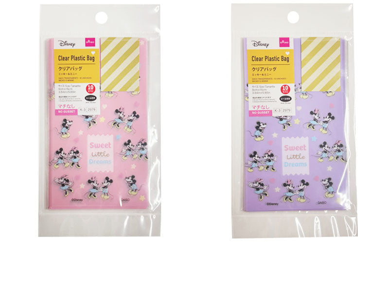 クリアバッグ、１０枚（ミッキー＆ミニー） ダイソー(DAISO)