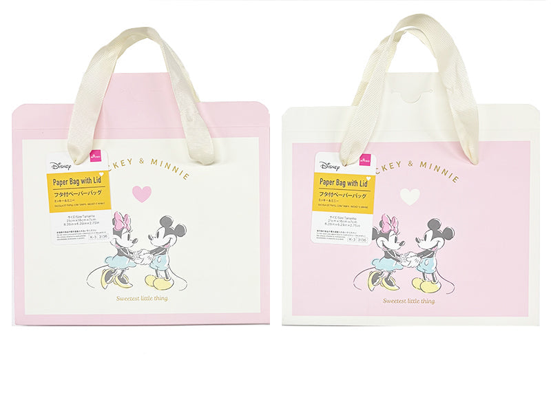 フタ付ペーパーバッグ（ミッキー＆ミニー） ダイソー(DAISO)