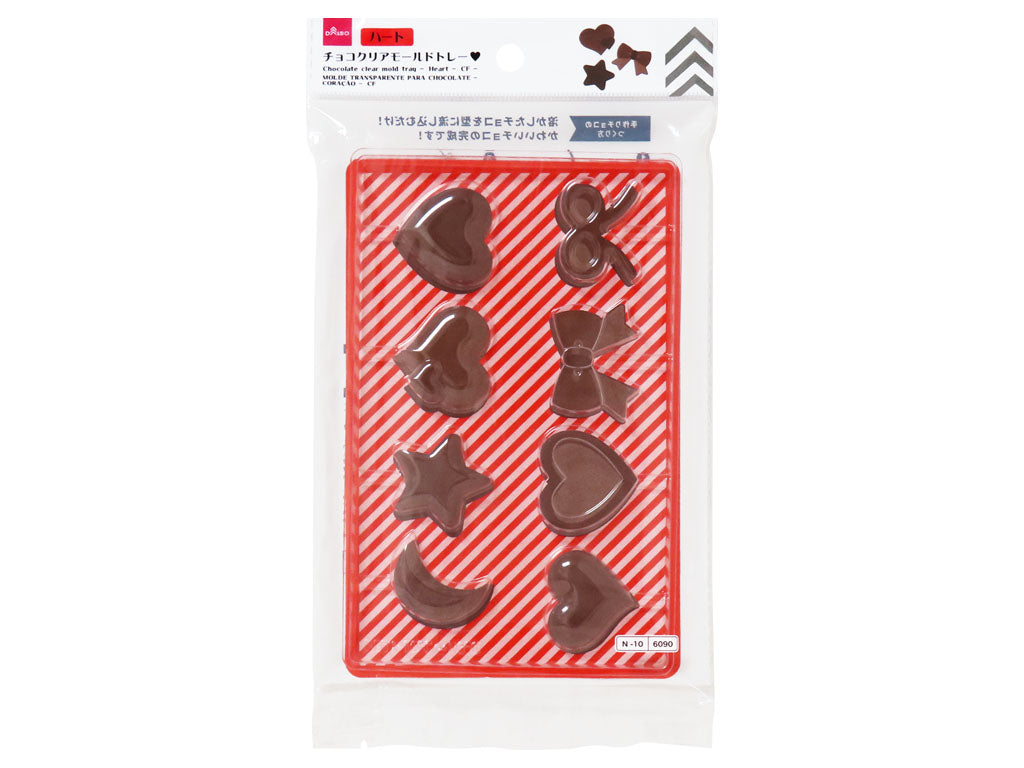 チョコクリアモールドトレー（ハート、ＣＦ） ダイソー(DAISO)