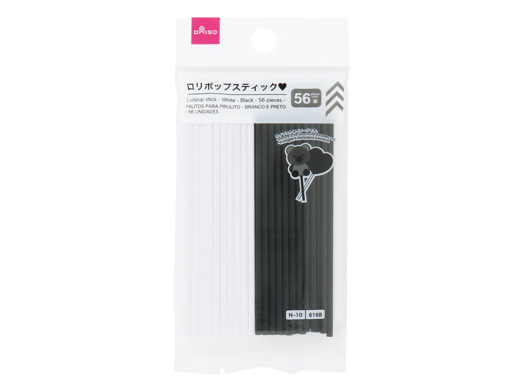 ロリポップスティック（白黒、５６本） ダイソー(DAISO)