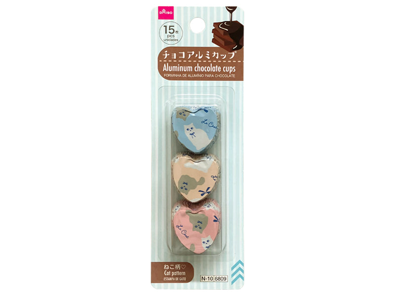 チョコアルミカップ（ねこ柄） ダイソー(DAISO)