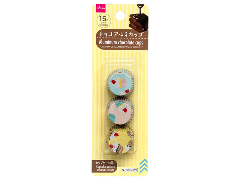 チョコアルミカップ（カップケーキ柄） ダイソー(DAISO)