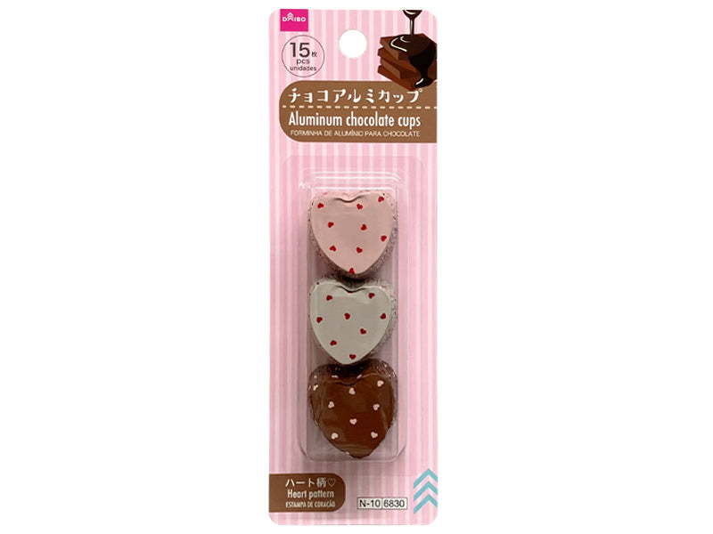 チョコアルミカップ（ハート柄） ダイソー(DAISO)