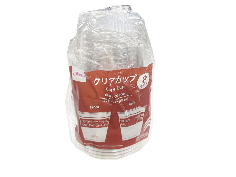 クリアカップ（ナチュラル、８個） ダイソー(DAISO)