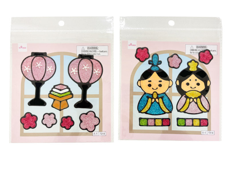 ウィンドウシール（ひなまつり） ダイソー(DAISO)