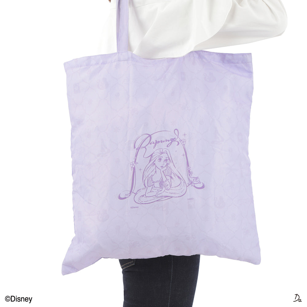 折りたたみトートエコバッグ、ＰＵ（塔の上のラプンツェル） ダイソー(DAISO)