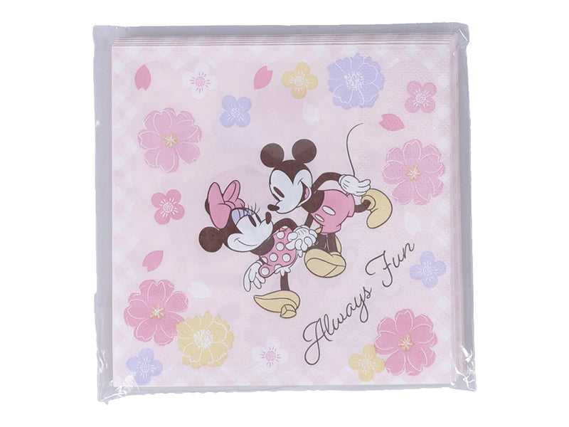 テーブルペーパー、１２枚、さくらＣＧ（ミッキー＆ミニー） ダイソー(DAISO)