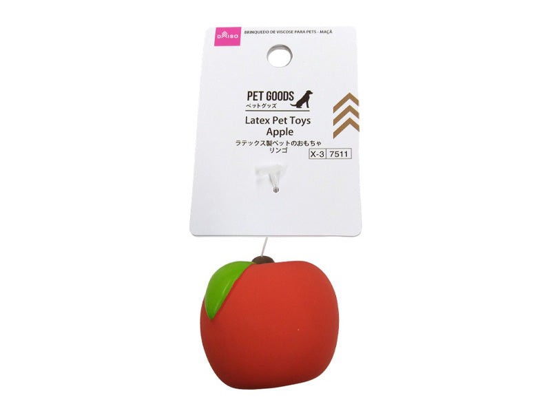 ラテックス製ペットのおもちゃ（リンゴ） ダイソー(DAISO)